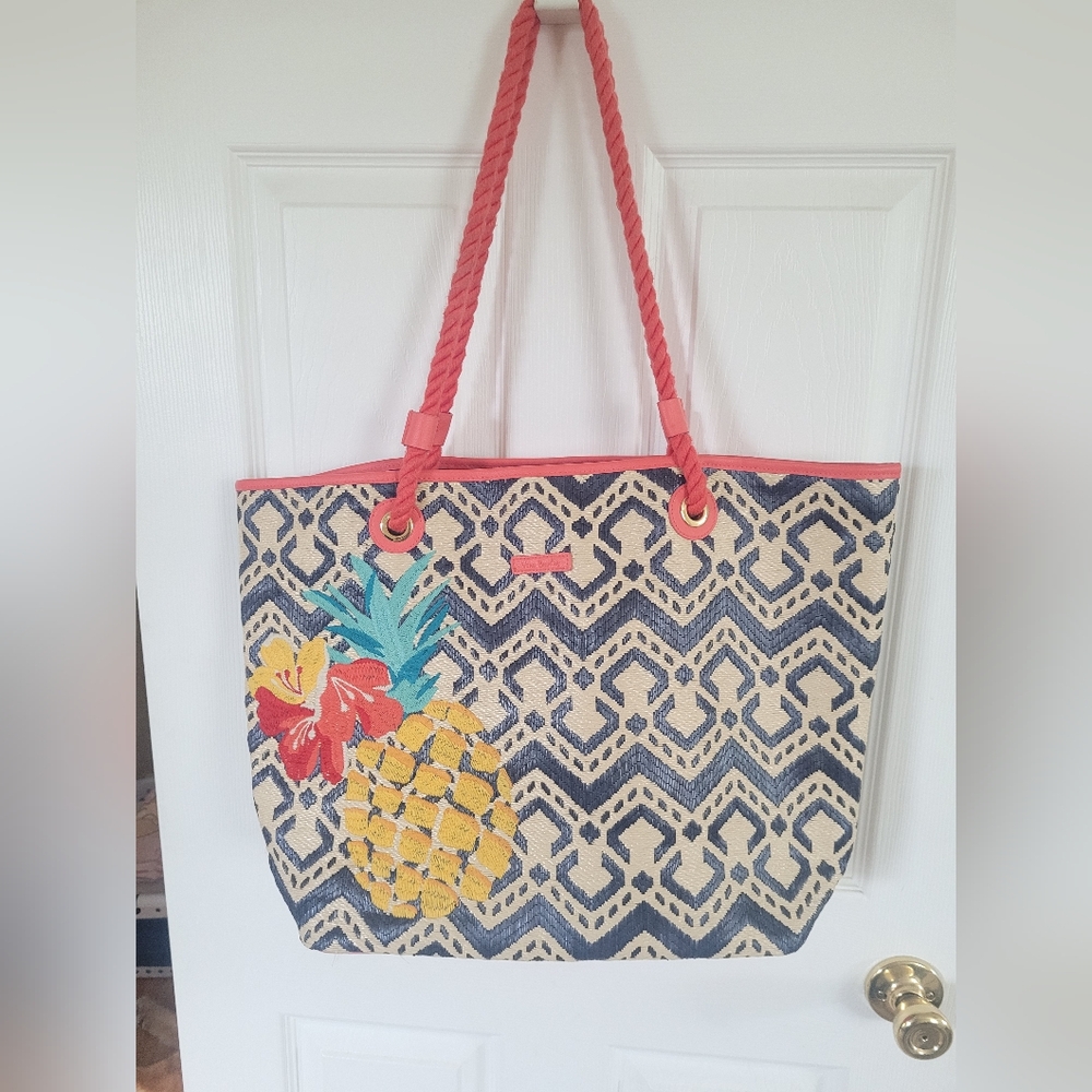 Vera Bradley Woven Beach Bag